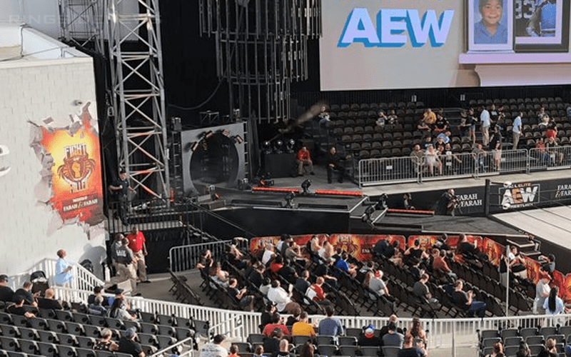 FIRST LOOK At Completed AEW Fight For The Fallen Stage