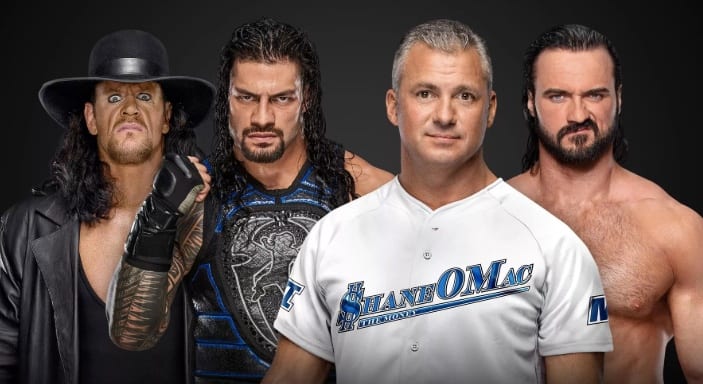 Betting Odds For Roman Reigns & Undertaker vs Shane McMahon & Drew McIntyre At WWE Extreme Rules Revealed