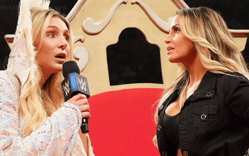 Trish Stratus & Charlotte Flair Trade Shots Before WWE Summerslam