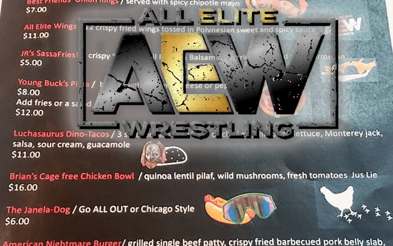 Starrcast Went All Out With The AEW Puns On Their Food Menu