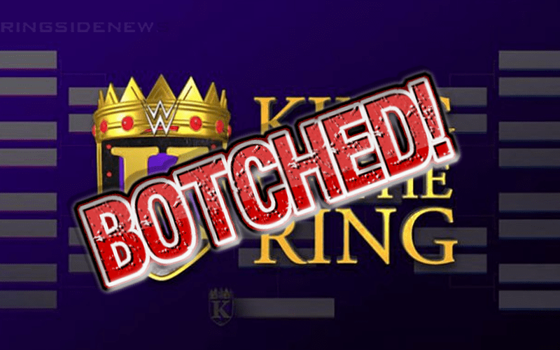 WWE Botches King Of The Ring Graphic