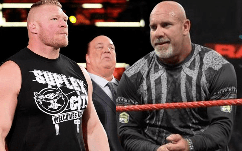 Paul Heyman Wants To Move Brock Lesnar Into Goldberg Role