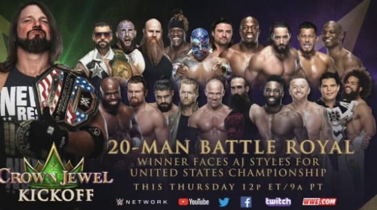 Betting Odds For Battle Royal At WWE Crown Jewel Revealed