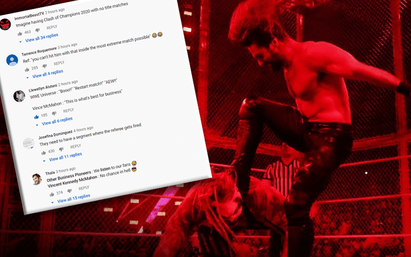 Fans Destroy WWE YouTube Video Of Hell In A Cell Finish