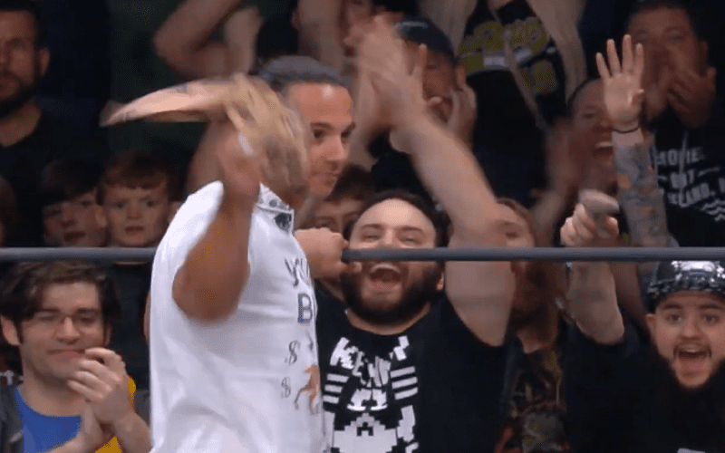 Unseen Footage Of Cody Rhodes & Young Bucks Throwing Their Clothes To Fans After AEW Dynamite