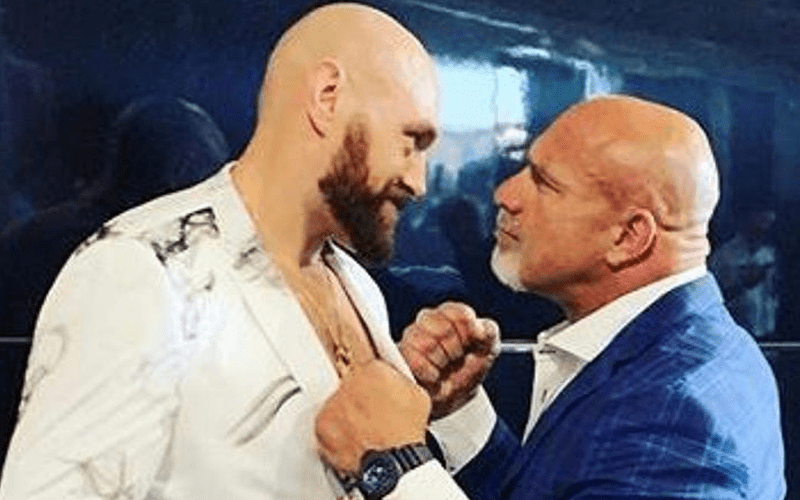 Goldberg Has Stare-Down With Tyson Fury