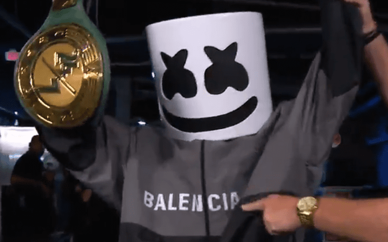 Marshmello Wins WWE 24/7 Title