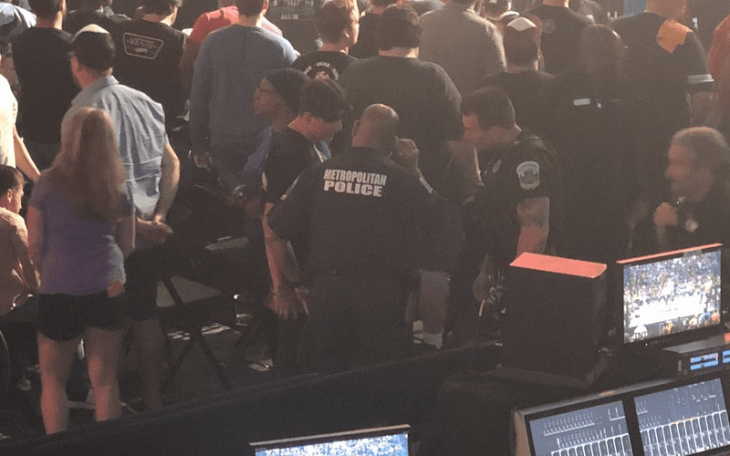 Police Involved During AEW: Dynamite After Fan Throws Hot Dog Into Ring