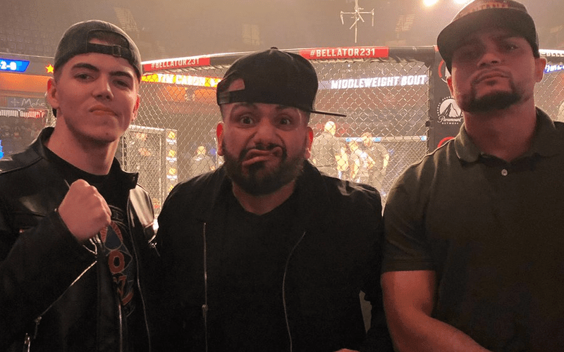 AEW Inner Circle Members At Jake Hager’s Bellator Fight