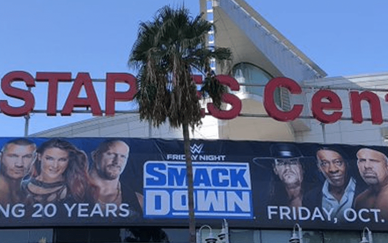 Staples Center Decked Out For WWE FOX Premiere