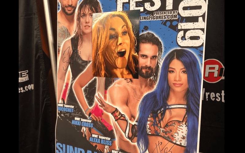 Becky Lynch Covers Up Alexa Bliss Image At Recent Appearance
