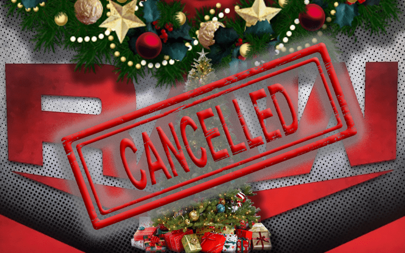 WWE Forced To Cancel Christmas RAW Taping Due To Low Ticket Sales
