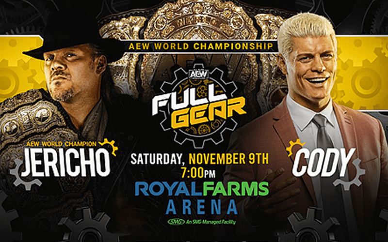 Cody Rhodes Adds Big Stipulation To AEW World Title Match At Full Gear