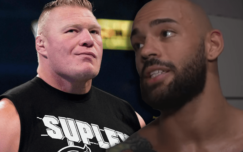Ricochet Teases Brock Lesnar & Immediately Regrets It