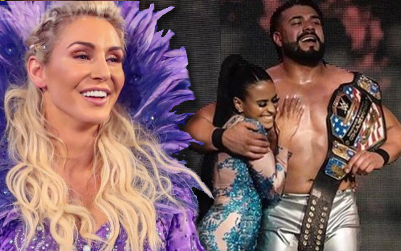 Charlotte Flair Celebrates Andrade’s WWE United States Title Win