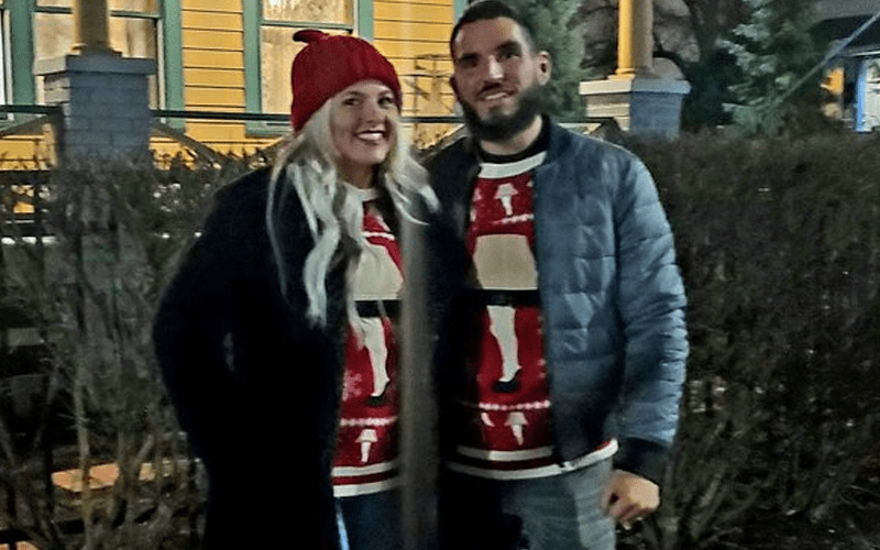 Johnny Gargano & Candice LeRae Visit Famous Christmas Movie Landmark