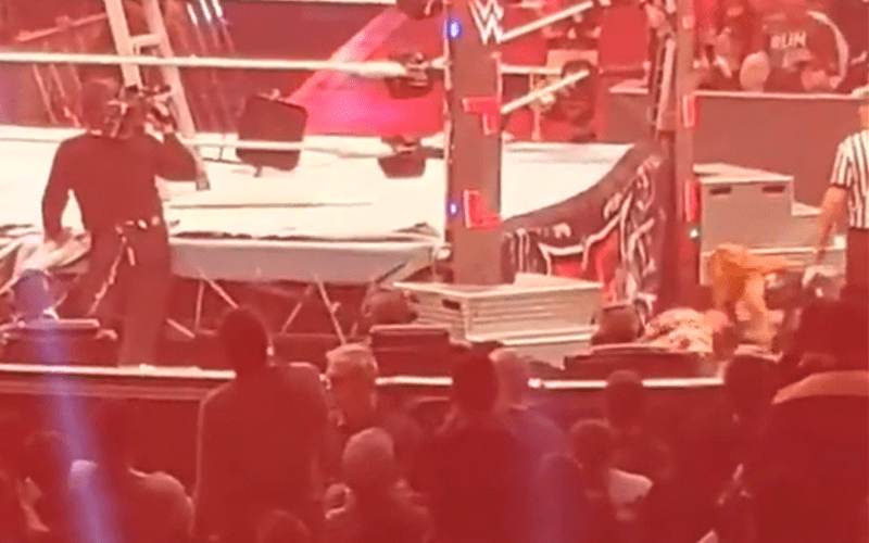 Fan Footage Of Becky Lynch Hiding Kairi Sane Under The Ring At WWE TLC