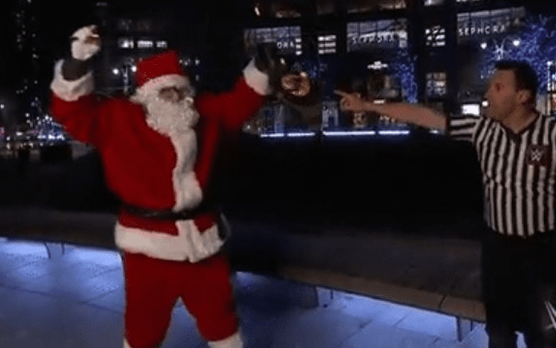 Santa Claus Briefly Becomes WWE 24/7 Champion On RAW