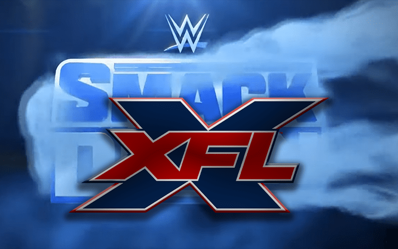 WWE Promoting XFL Return SmackDown Live Crowd