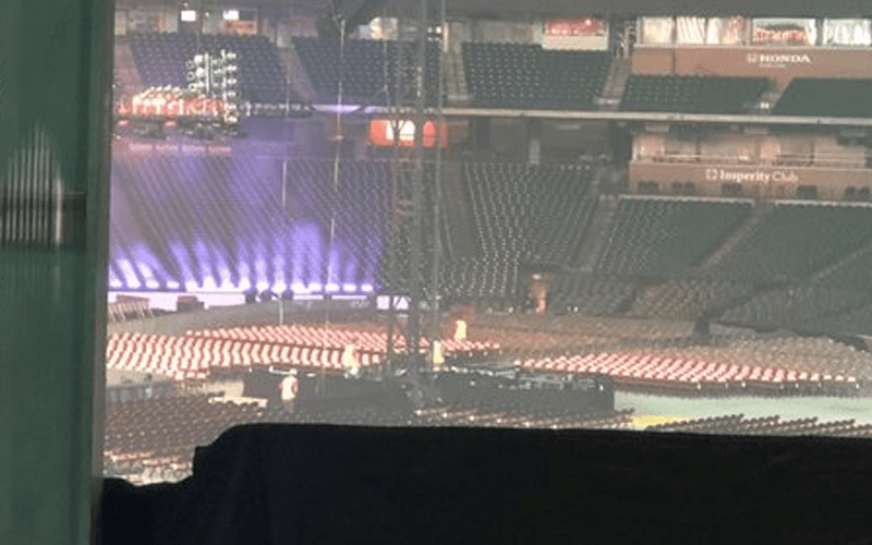 First Look At Construction Of WWE Royal Rumble Stage