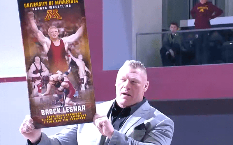 Brock Lesnar Honored On 20th Anniversary Of NCAA Title Win