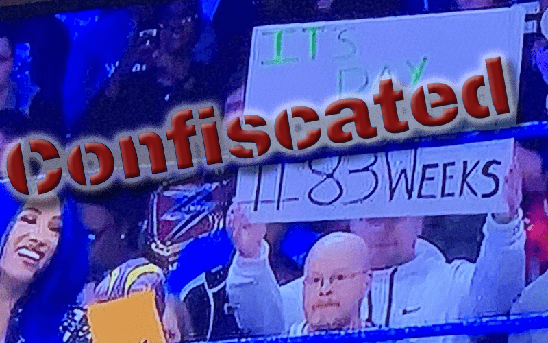 WWE Confiscating Eric Bischoff Related Signs