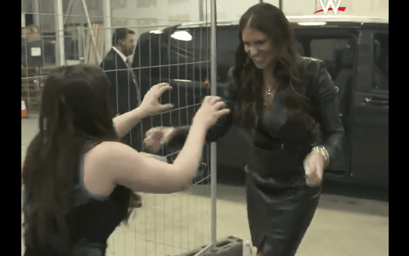 Stephanie McMahon & Nikki Cross Share A Moment Backstage