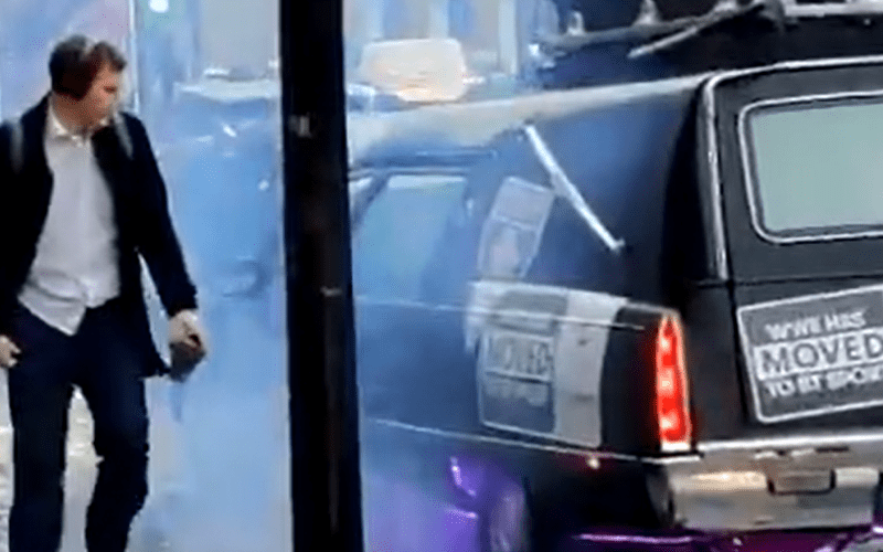 The Undertaker’s Hearse Shows Up In London For WWE’s BT Sport Move