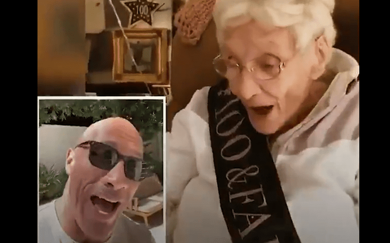 WATCH The Rock Sing Happy Birthday For 100-Year-Old Fan In Surprise Video