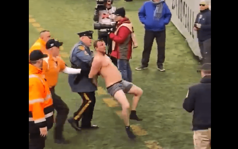 Half-Naked Crazed Fan Escorted Out Of XFL Game