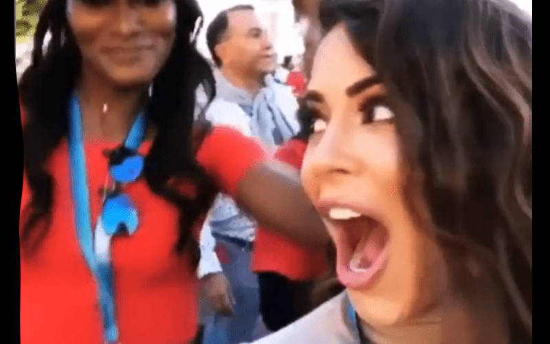 Charly Caruso Having A Blast At Super Bowl LIV