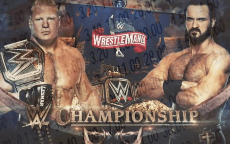 Drew McIntyre Huge Betting Favorite To Defeat Brock Lesnar At WWE WrestleMania