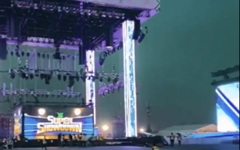 Video Footage Of Wwe Super Showdown Set Up Revealed