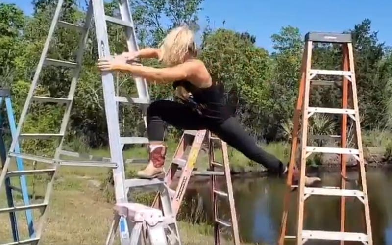 Lacey Evans Taking WWE Money In The Bank Training Seriously At Home