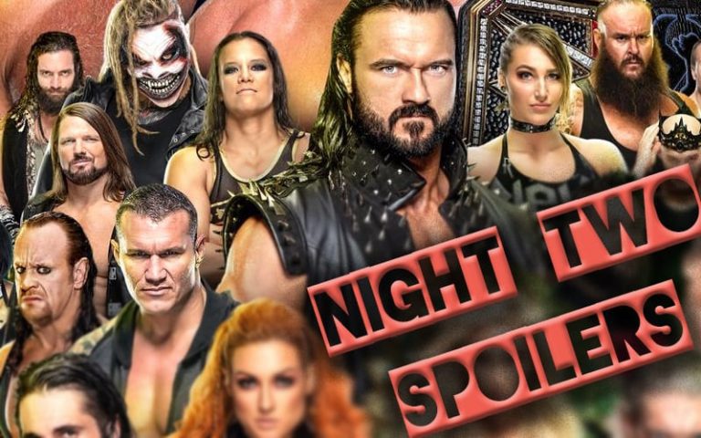 All Possible Spoilers For Night 2 Of WWE WrestleMania 36 So Far…