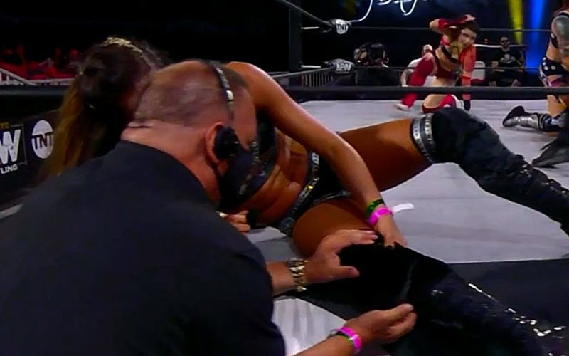 Britt Baker Suffers Possible Serious Knee Injury During AEW Dynamite