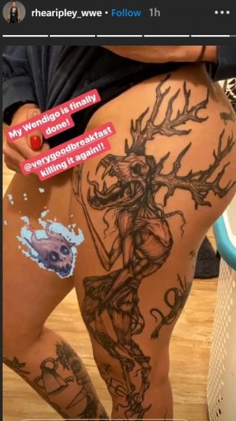 Rhea Ripley Finally Finishes MASSIVE Tattoo