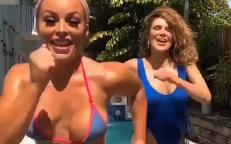 Mandy Rose & Lana Get Down In Poolside Bikini Dance Video
