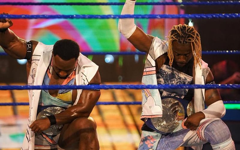 Big E Promotes New Day Kneeling T-Shirt Being Sold For Charity
