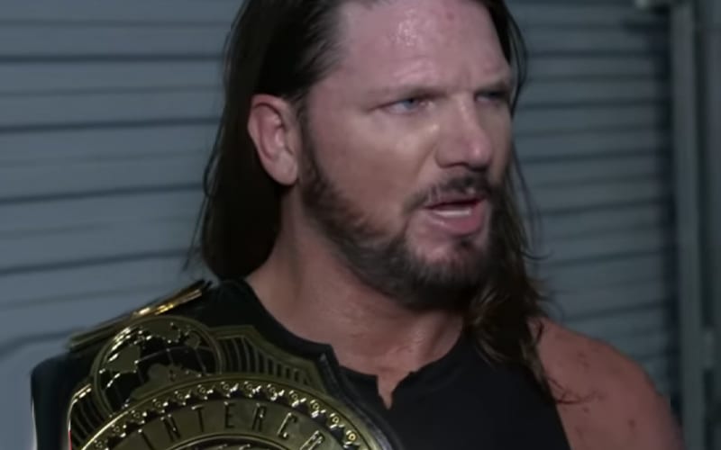 AJ Styles Plans To Retire As WWE Intercontinental Champion