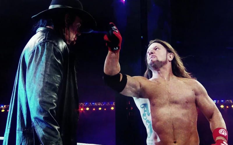 AJ Styles Wants To Wrestle Undertaker In Front Of Live Fans