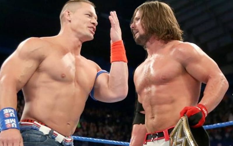 AJ Styles Didn’t Expect For John Cena To Have Good Technical Wrestling Skills