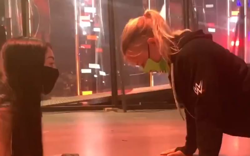 NXT Superstar Drops Video Doing Push Ups In Crowd During WWE RAW TV Taping
