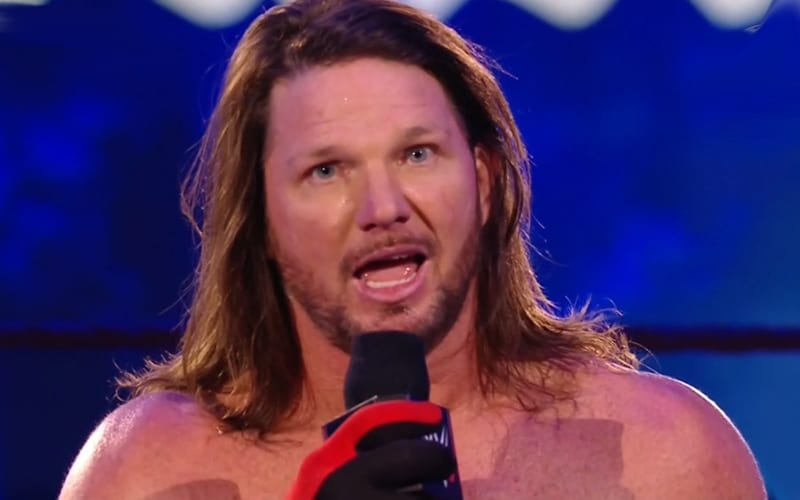 AJ Styles Reacts To Fans Abusing Seats In WWE ThunderDome