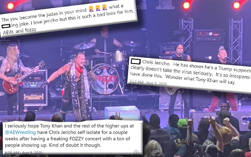 Chris Jericho’s Band Fozzy SLAMMED For Ignoring Social Distancing At Concert