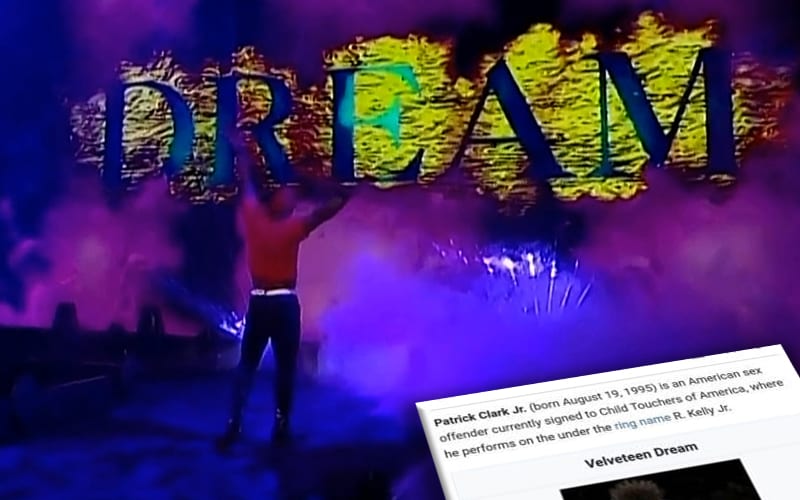 Velveteen Dream’s Wikipedia Page Keeps Getting Vandalized By Fans