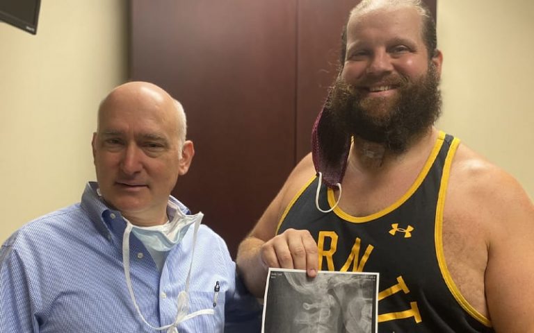 Ivar Shows Off X-Ray Of His Surgically Repaired Neck