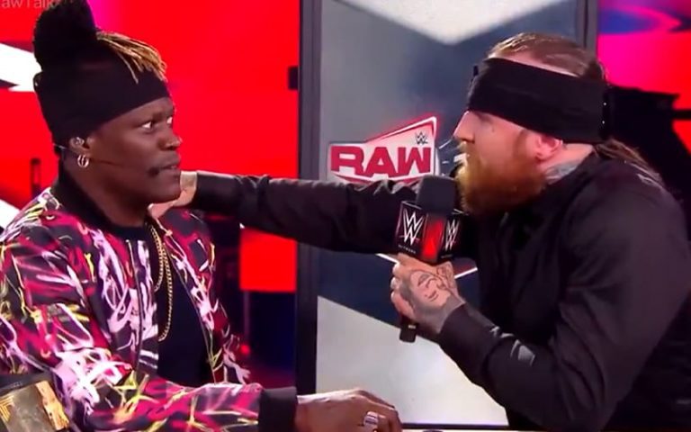 R-Truth Trolls Aleister Black For Being A Vampire During WWE RAW Talk