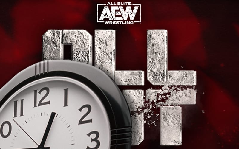 AEW All Out Booked To Be A Long Event