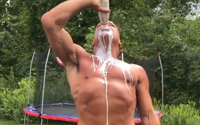 Kurt Angle Takes On The Got Milk Challenge